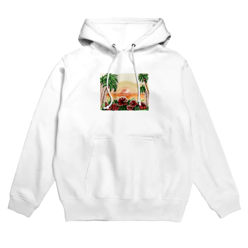 ハイビスカスのサンセット Hoodie