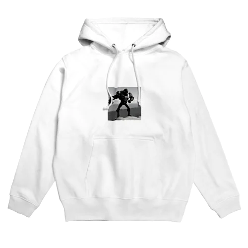 岩の上でおどるロボ Hoodie