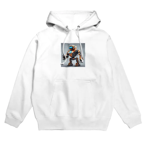 かっこいいロボットのイラストグッズ Hoodie