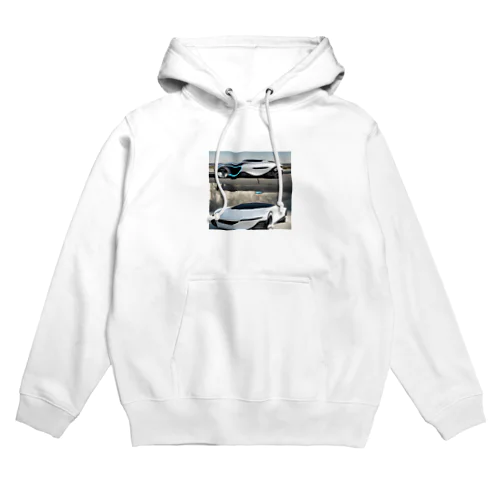 未来カーの写真風グッズ Hoodie