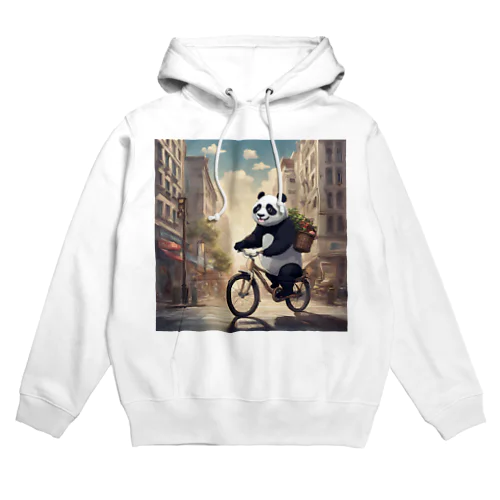 自転車でお買い物パンダくん Hoodie