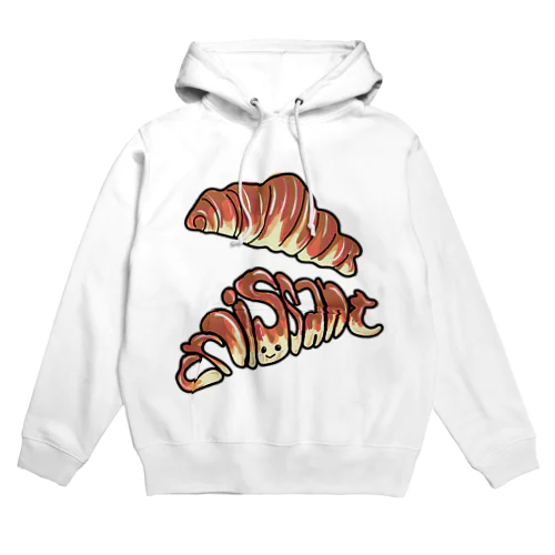 クロワッサン　croissant　パン　三日月 Hoodie