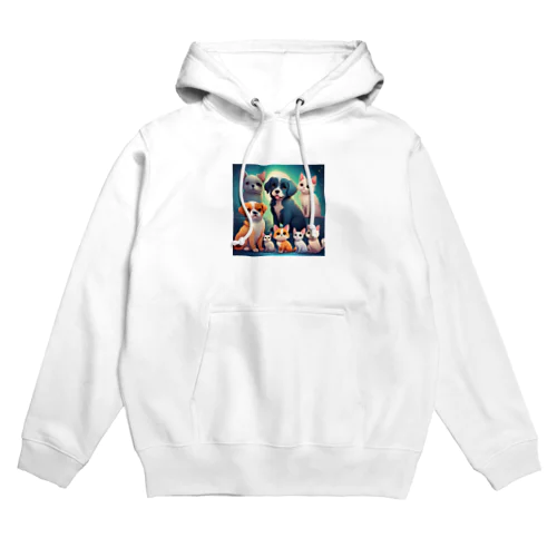 可愛いペットたちのグッズです。 Hoodie