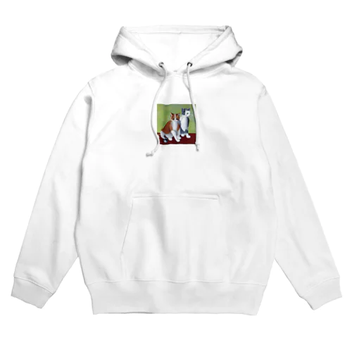 二匹の猫 Hoodie