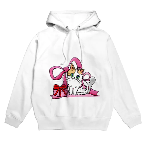 リボン猫ちゃん Hoodie