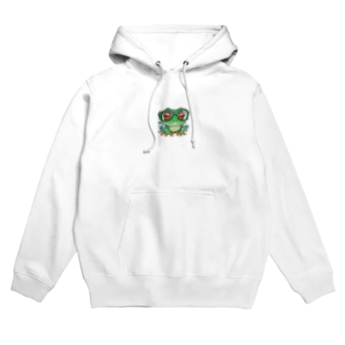 知的な眼鏡カエル Hoodie