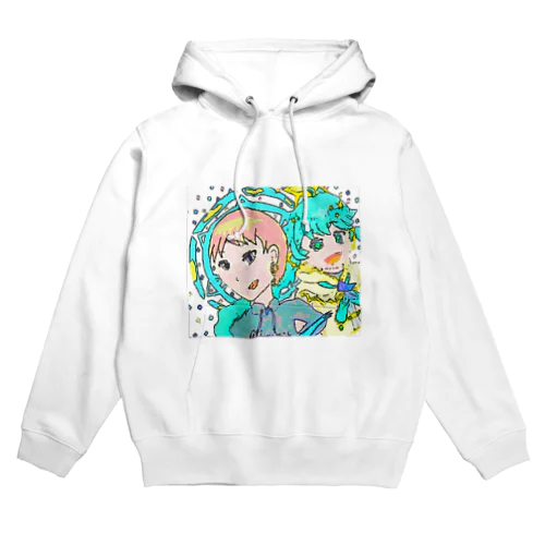 ドラム佐々木イラストパーカー Hoodie