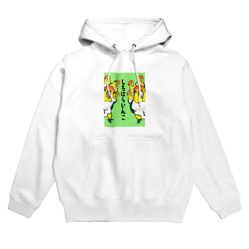 まるで花鳥園？！シロハラシリーズ Hoodie