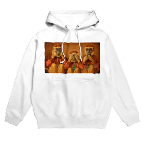 見ざる・聞かざる・言わざる　See no evil, hear no evil, speak no evil Hoodie