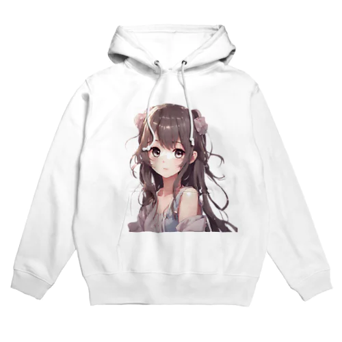 かわいい女の子イラストグッズ Hoodie