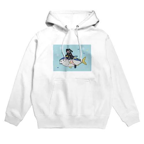 ｾﾂﾅﾂﾅと海の旅(ｾﾂﾅﾂﾅロングver) 絵柄が前 Hoodie