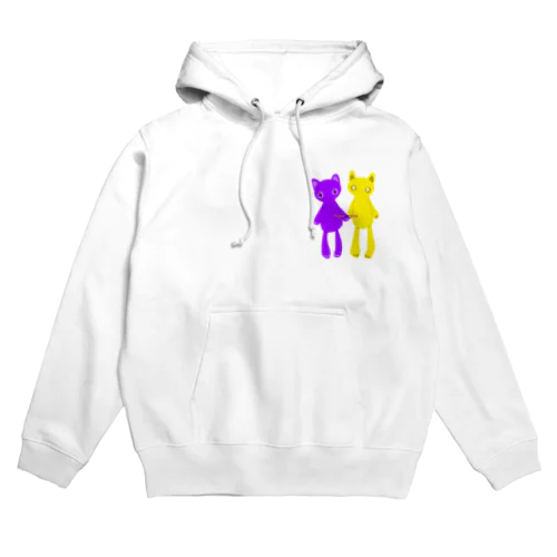 推しペアCATDOLL（purple＆yellow） Hoodie