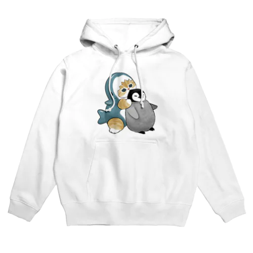 サメにゃんペンギン吸い Hoodie