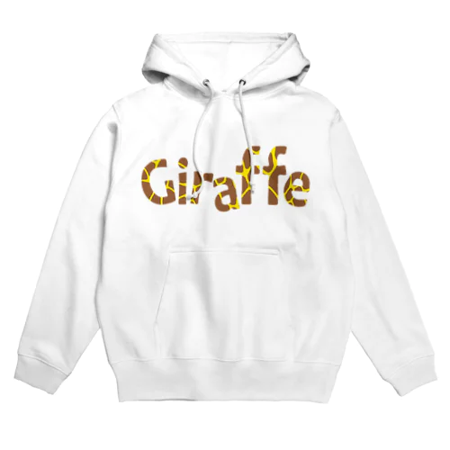 キリン柄Giraffeロゴ Hoodie