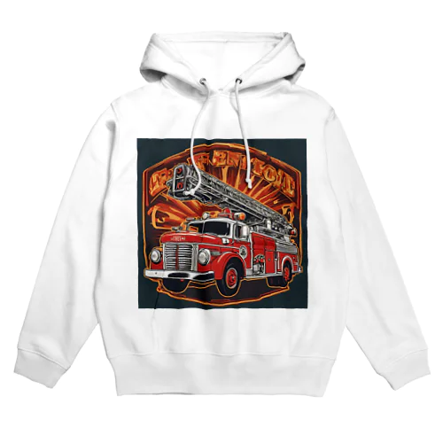 レトロはしご車 Hoodie