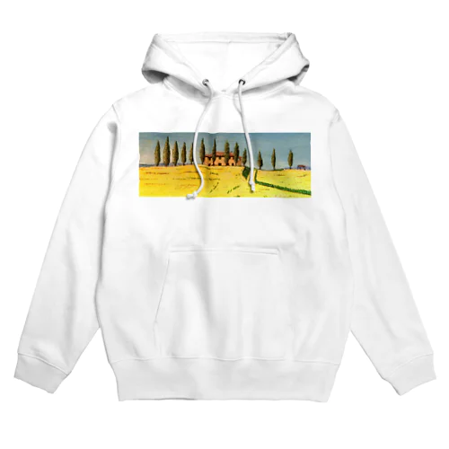 トスカーナ糸杉の風景 Hoodie
