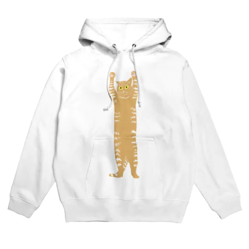 バンザイ猫　クリア Hoodie