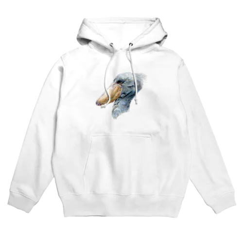 色鉛筆画　『ハシビロコウ』 Hoodie