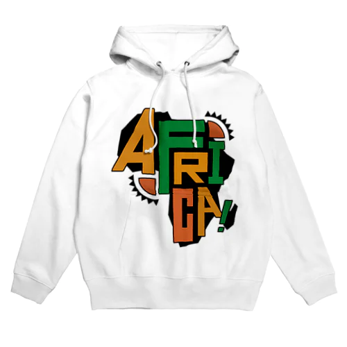 サバンナキッズ3　白地＆カラーボディ用Tシャツ"AFRICA!" by QOTAROO　 Hoodie