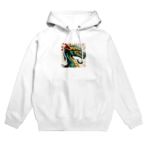 勇ましい龍 Hoodie