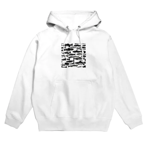 トラウト　総柄 Hoodie