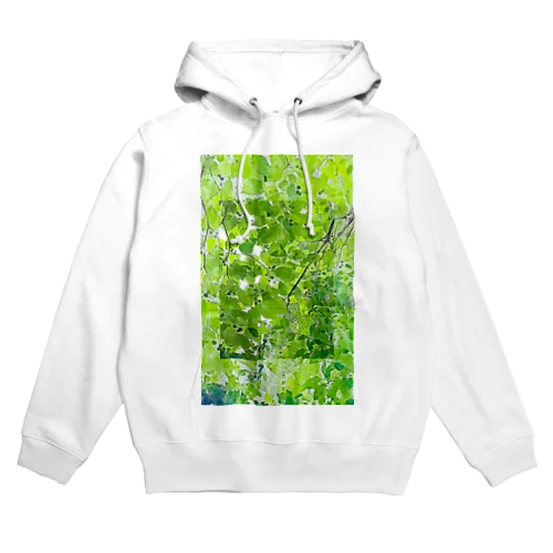 森のエメラルド2 縦長バージョン。 Hoodie