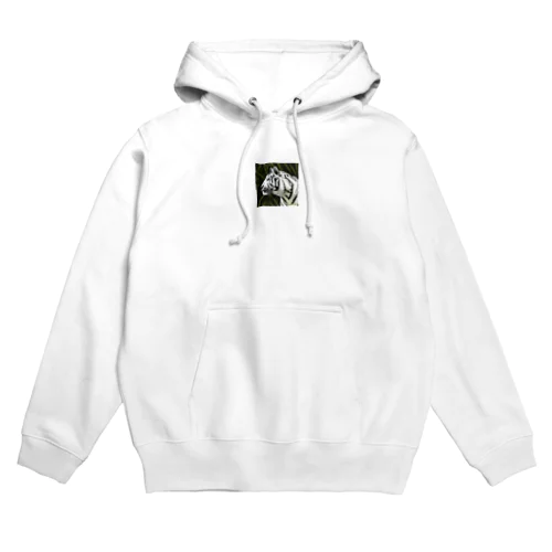 白いトラ Hoodie