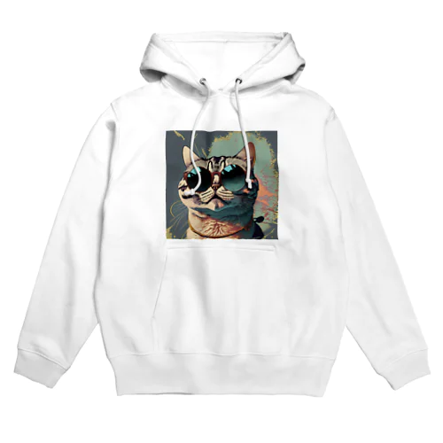 サングラスをかけた猫 Hoodie