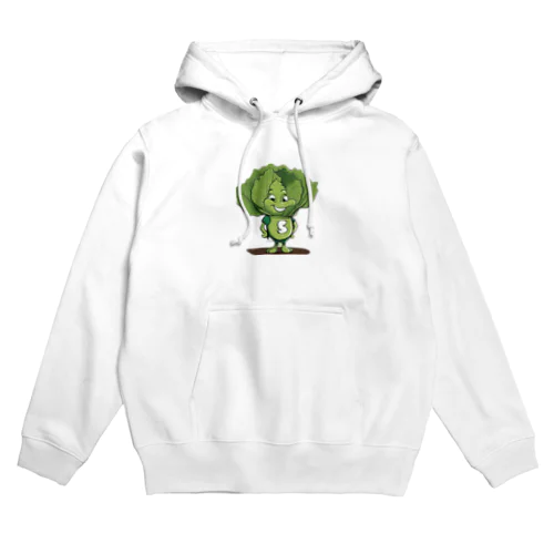 野菜キャラクター レタスのレオ Hoodie