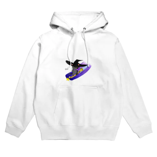 ハロウィンの魔法使い猫 Hoodie