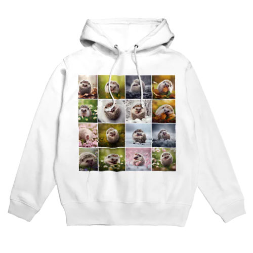 ハリネズミPhoto Hoodie