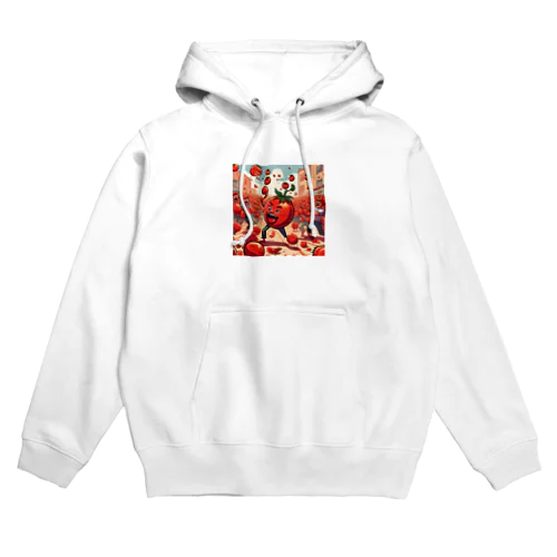 トマトたちの殴り合い Hoodie