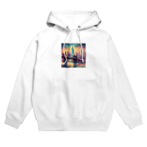 ニューヨークの幻想的風景のグッツ Hoodie