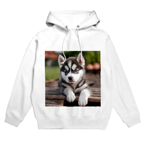 シベリアンハスキーの子犬のグッズ Hoodie