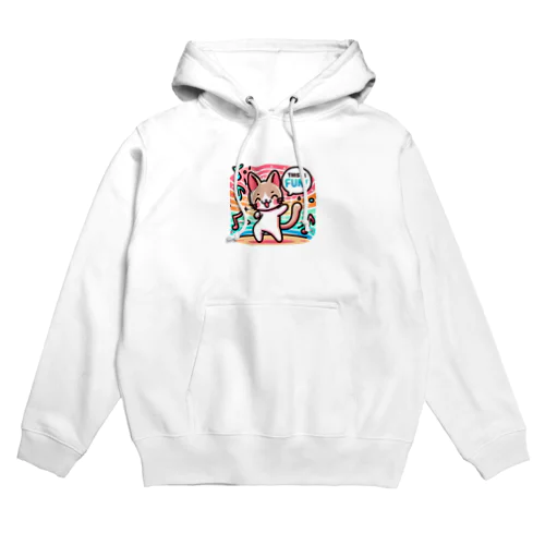 ネコのひとこと: おしゃれデザインステッカー Hoodie