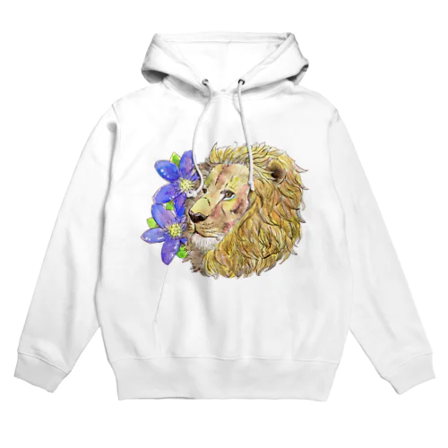 ライオンとミスミソウ Hoodie