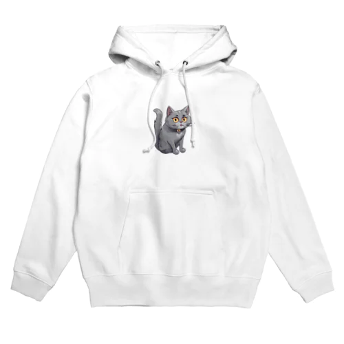 グレーキャット Hoodie