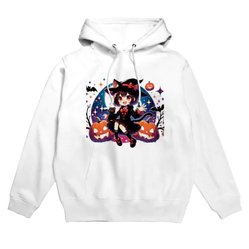 ミッドナイト・ハロウィン魔女 Hoodie