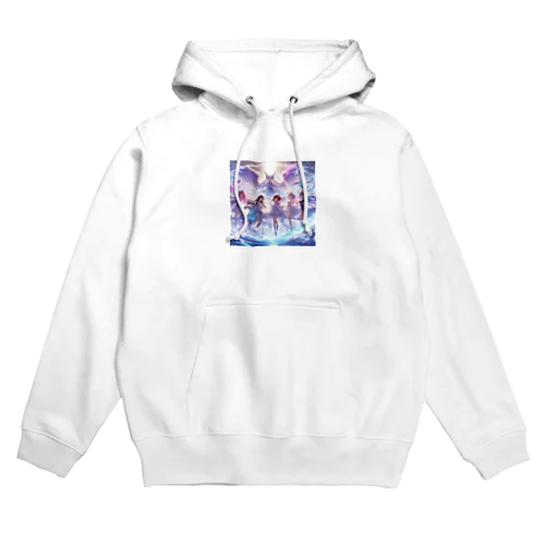 白き翼、黒き翼。その手に抱くは愛しの君! Hoodie