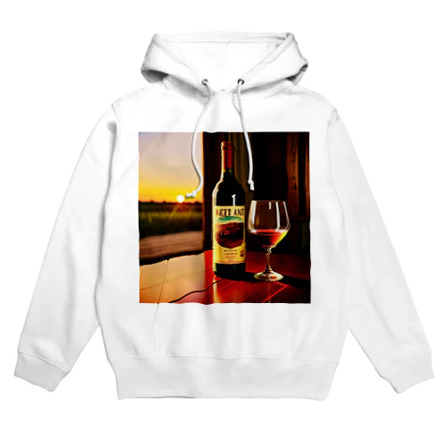 ワインで一杯 Hoodie