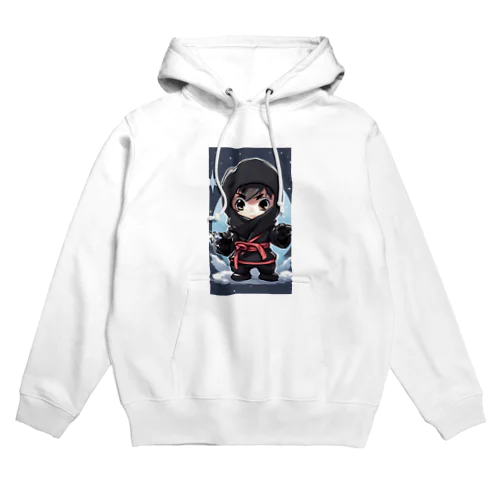 とっても小さな忍者さんのキュートなイラスト入り Hoodie