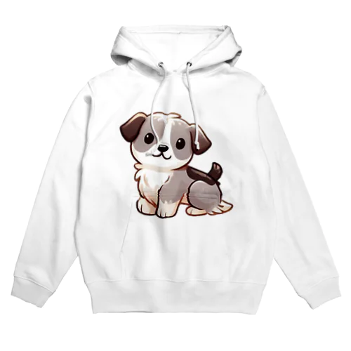 癒しのふわふわ、もちもち犬 Hoodie