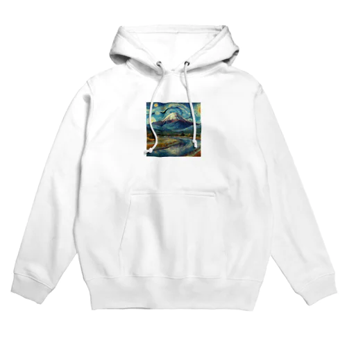 ゴッホ風フジヤマ Hoodie