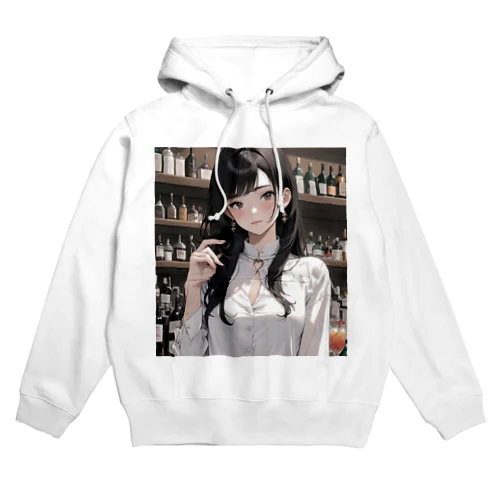 女性バーテンダー Hoodie