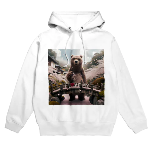 Bear Grazerの日本物語コレクション Hoodie