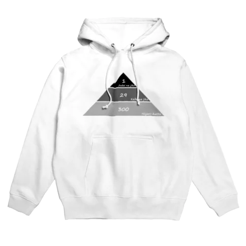 ハインリッヒの法則(モノクロ) Hoodie