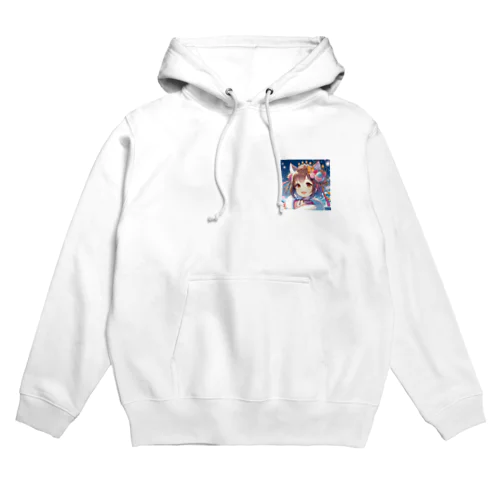 猫ギャル振り袖 Hoodie