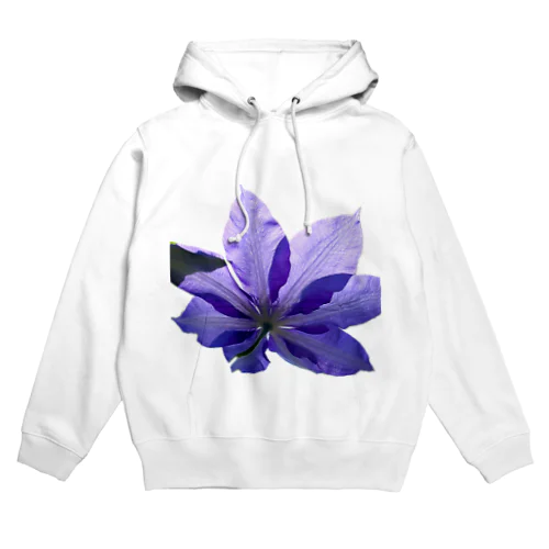 透けて、クレマチス💜🟣 Hoodie