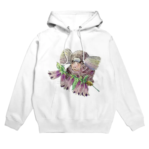 コモンマーモセットとホタルブクロ Hoodie