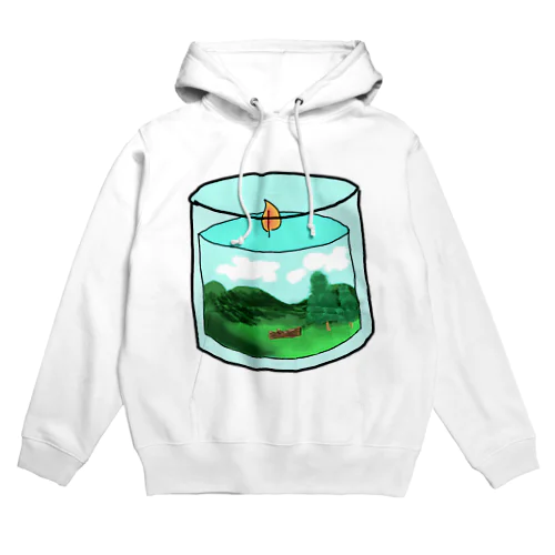 風景のキャンドル Hoodie